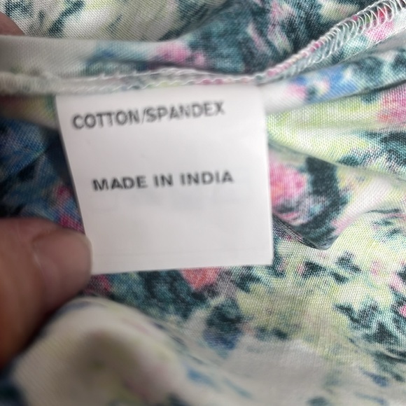 ESHAKTI Floral Sundress Lace Embroidery Trim Chest Ruched Waist 3X Maxi EUC - Picture 7 of 7